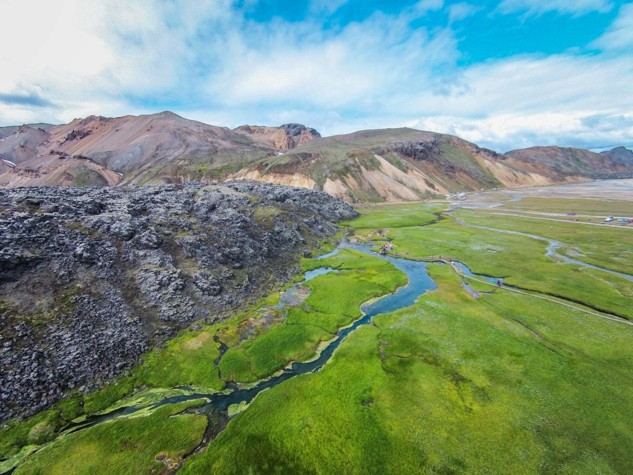 Landmannalaugar from above
