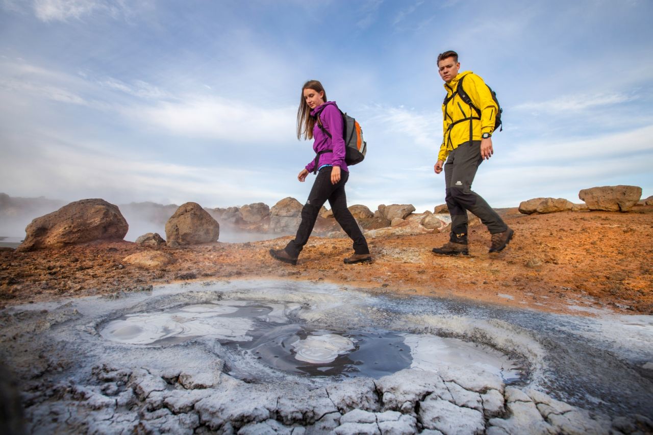 Bubbling mud pool