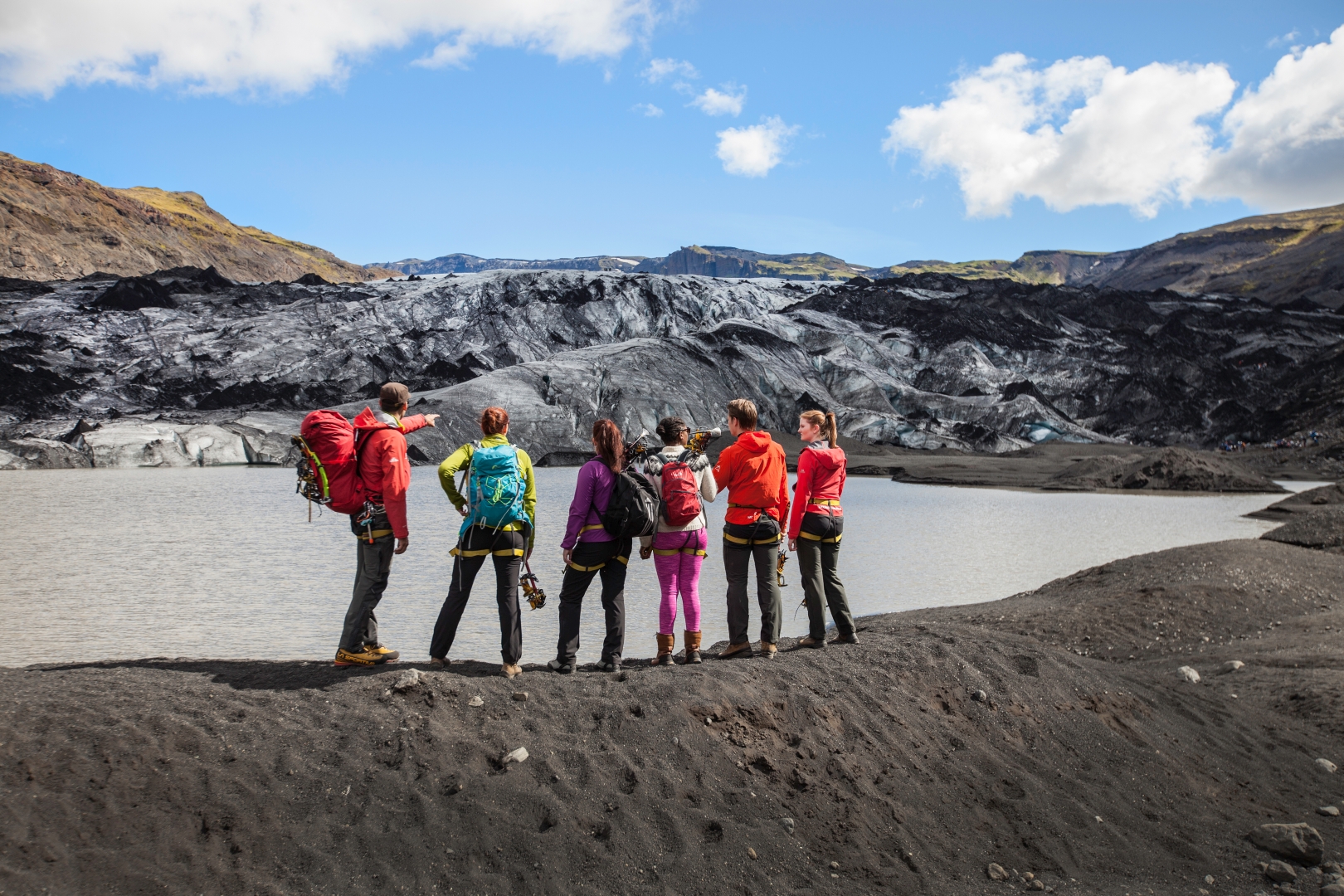 By the terminus of Sólheimajökull glacier