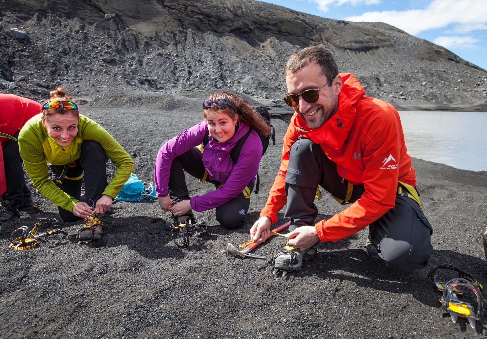 Getting ready for a glacier walk