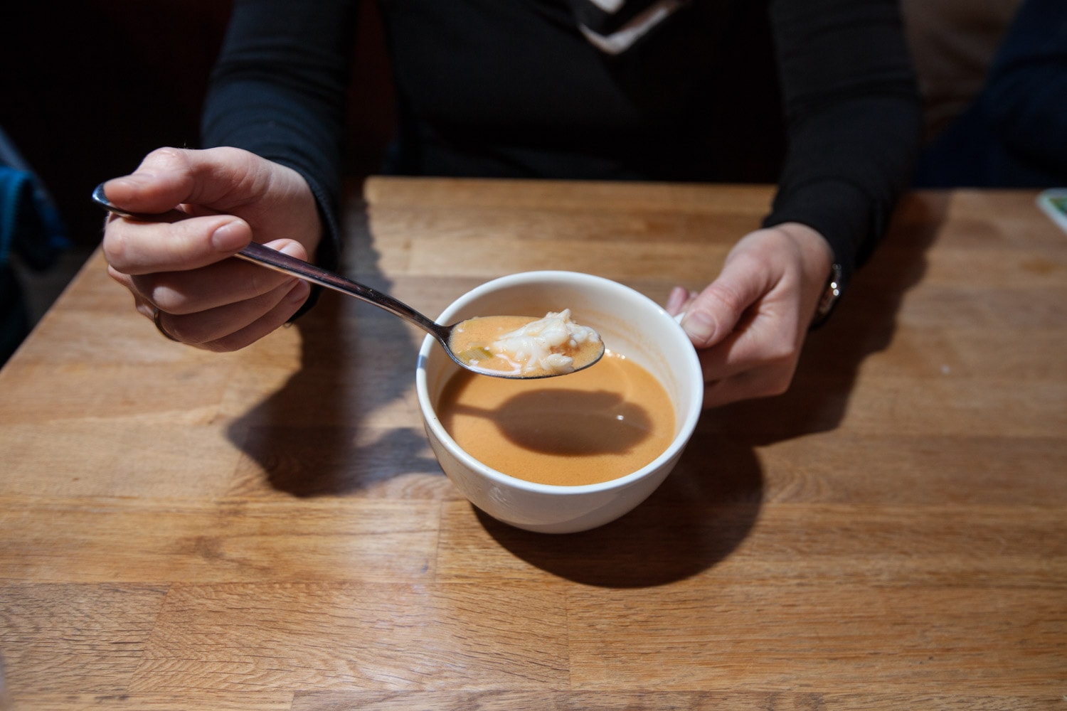 Lobster soup at the Sea Baron