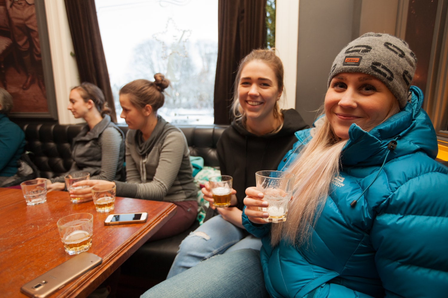 Beer tasting at a local bar
