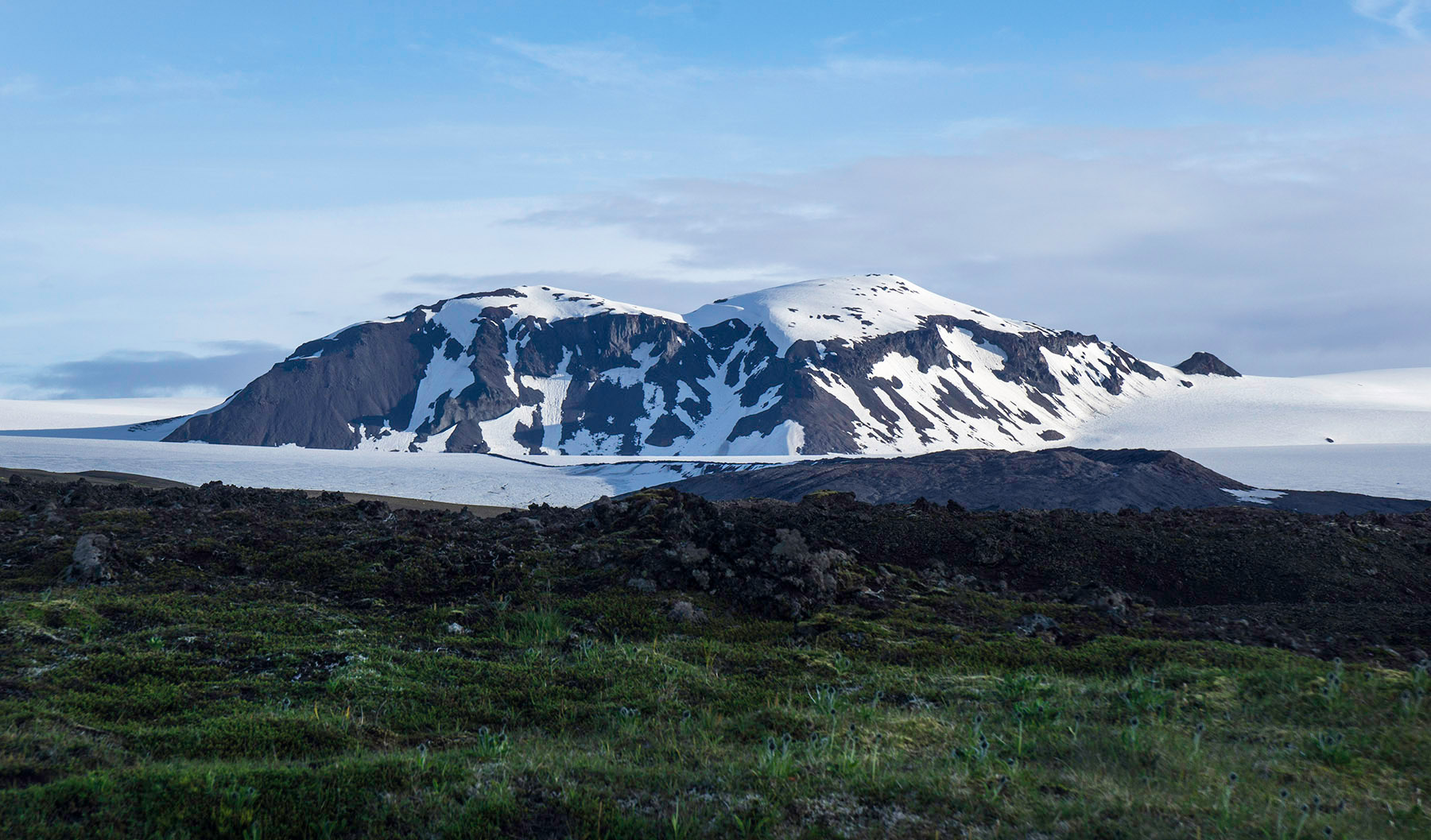 The glacier nearby