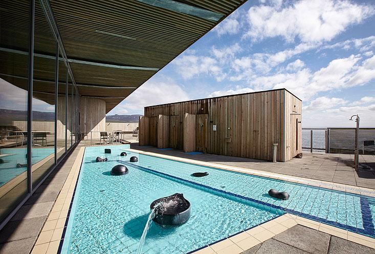 Warm relaxing pools