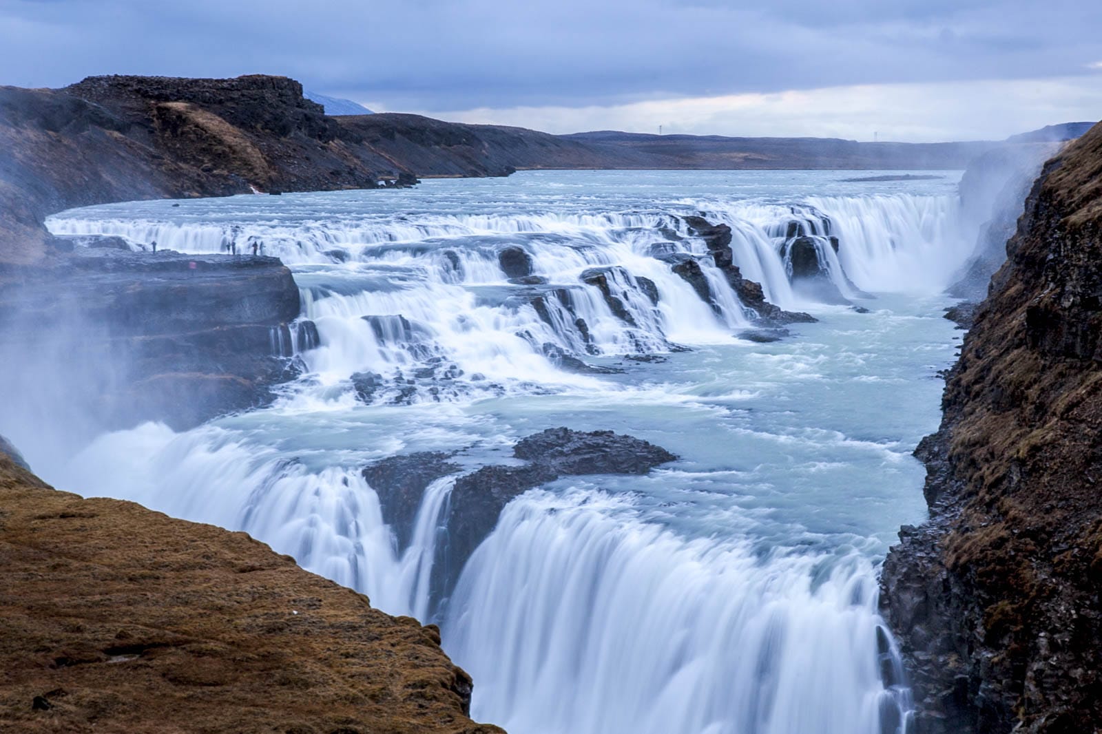 The majestic Gullfoss waterfall