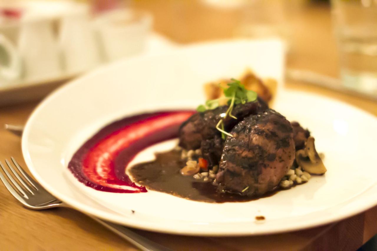 Steak served at Lindin restaurant