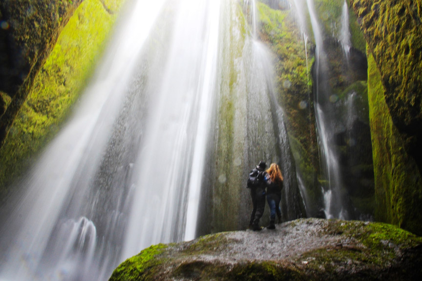 Gljúfrabúi waterfall