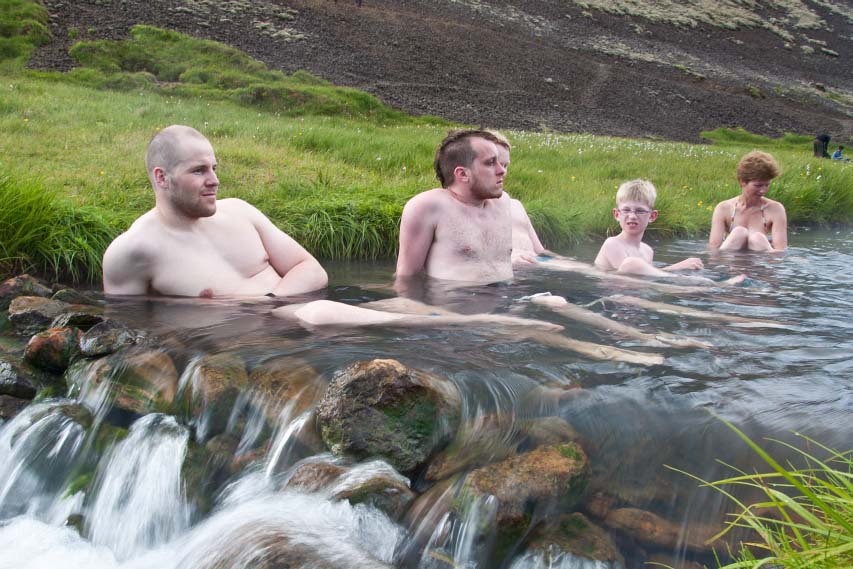 Reykjadalur hot srpring valley