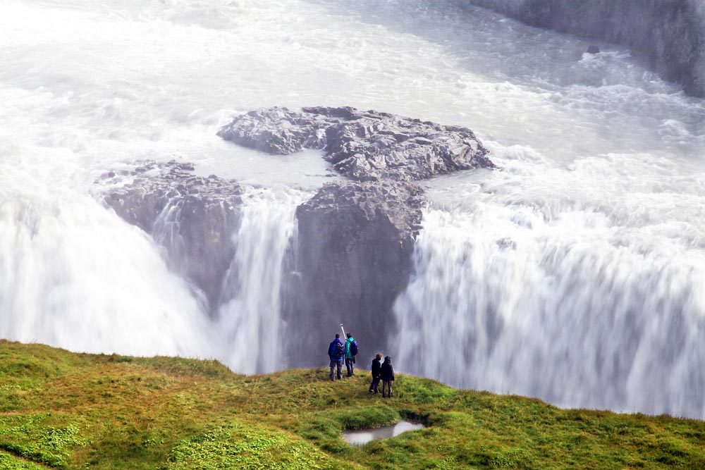 Mjestic Gullfoss waterfall