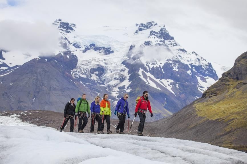 Glacier walk at Svinafellsjokull glacier