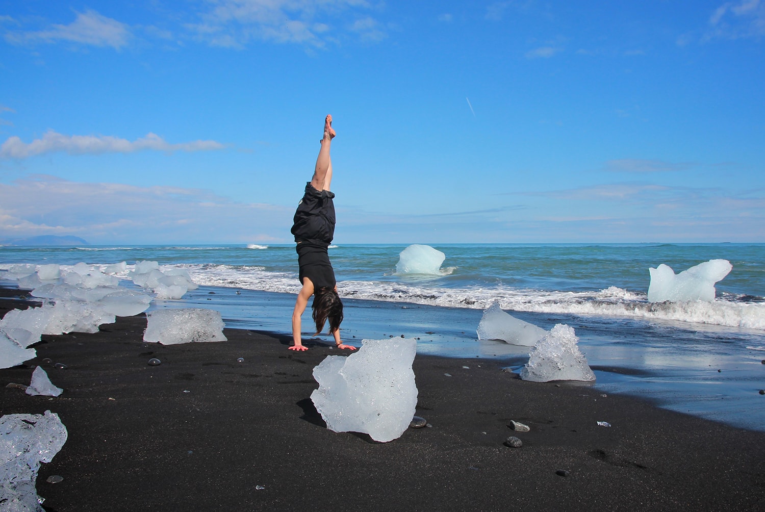 By the ice berg beach