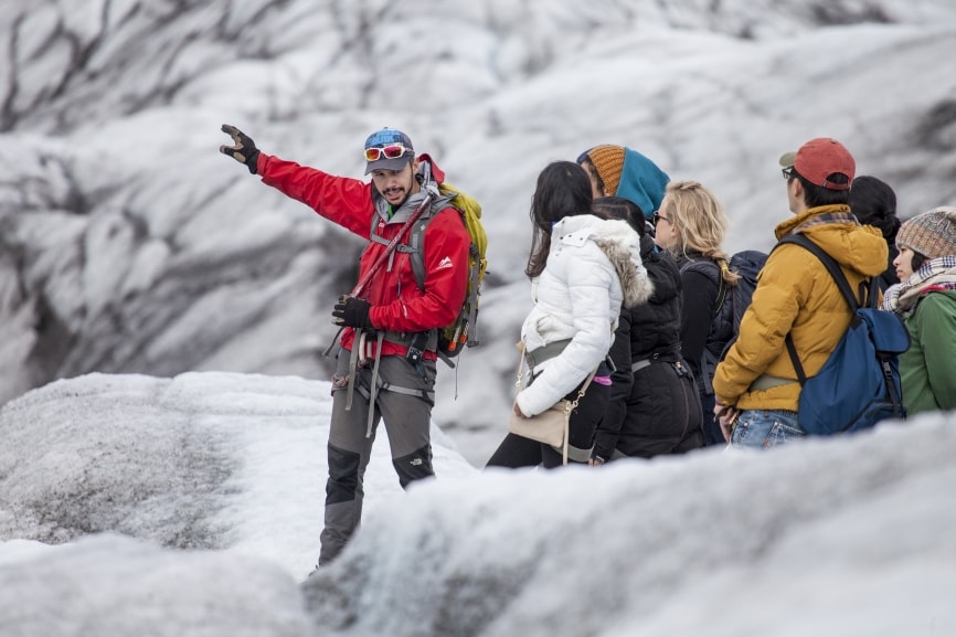 Explaining how the glacier forms