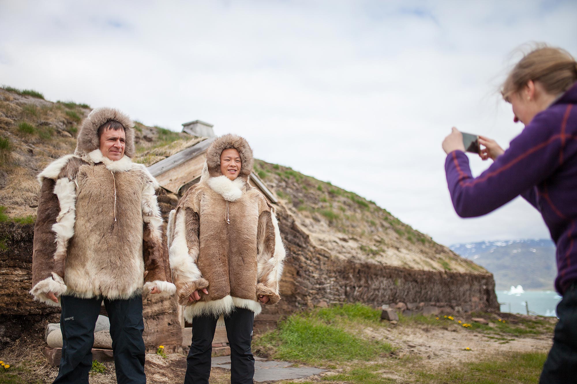 Dressed like a Viking explorer - Inuit Style