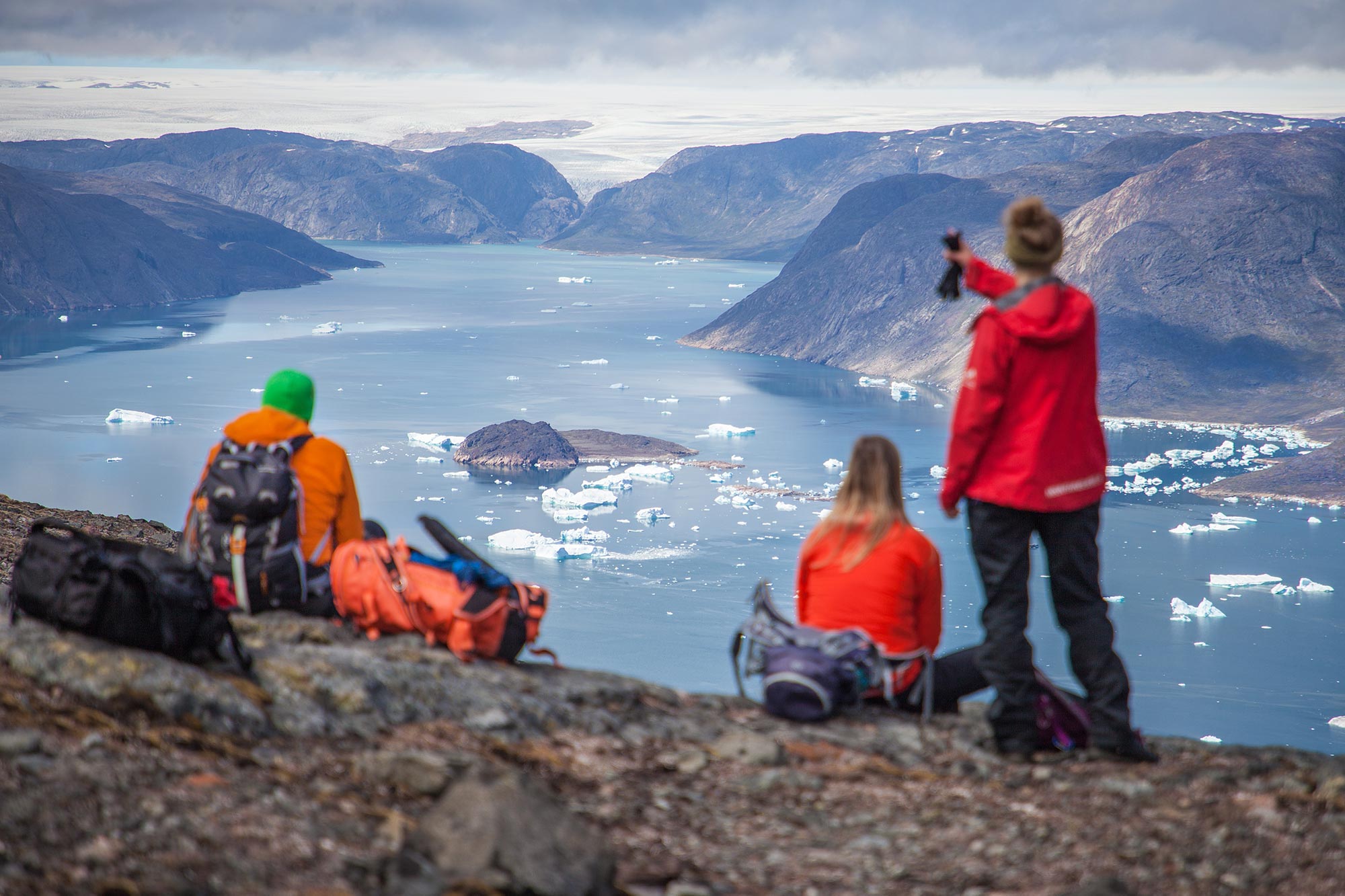 Scouting for adventures, Greenland, icebergs, fjords