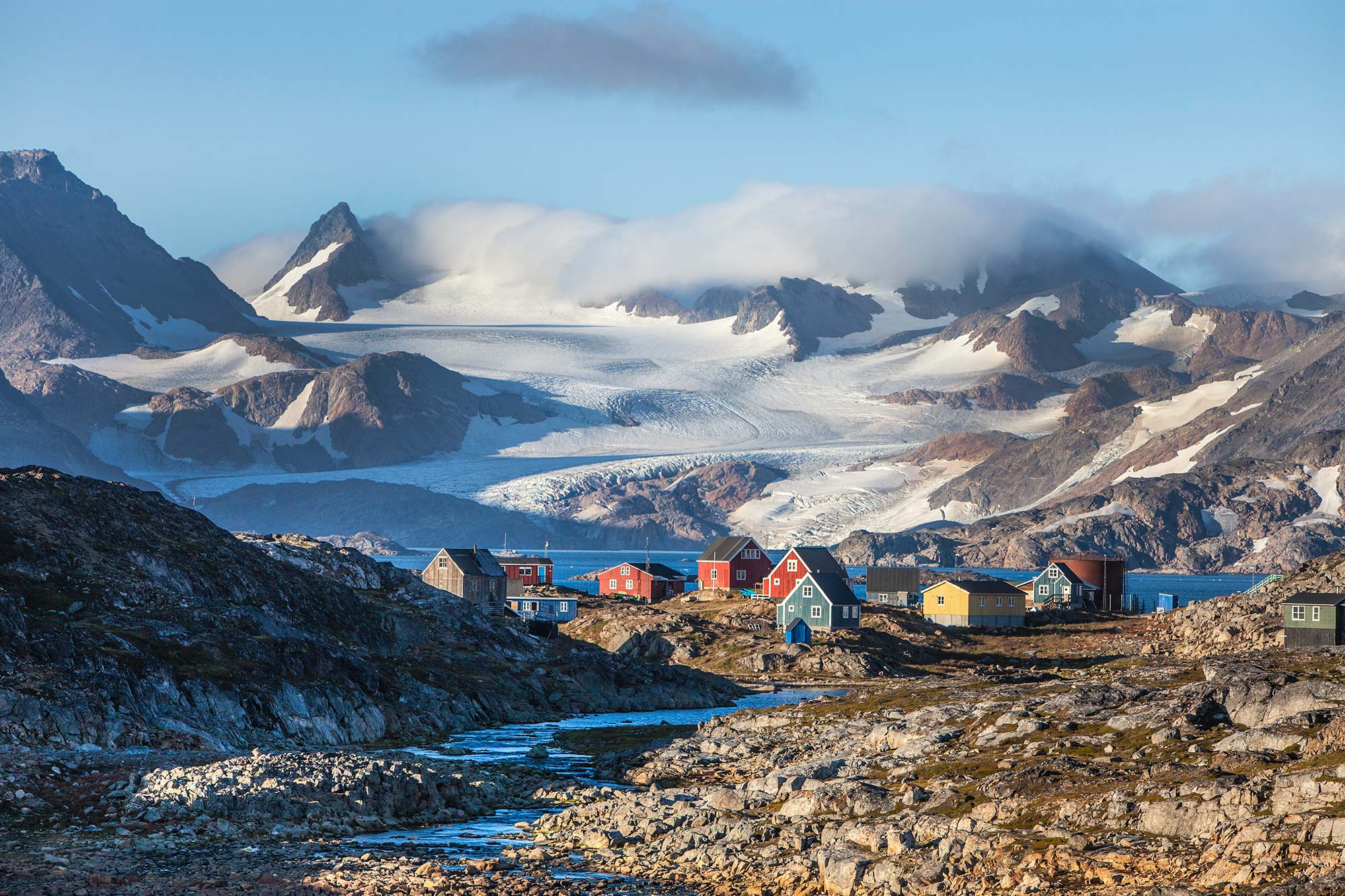 Inuit Village Kulusuk and Glacier