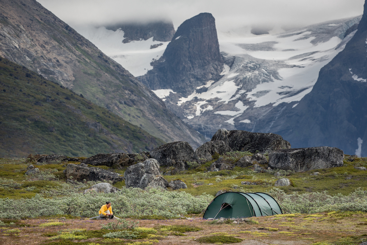 Camping in the Tasermiut Fjord 